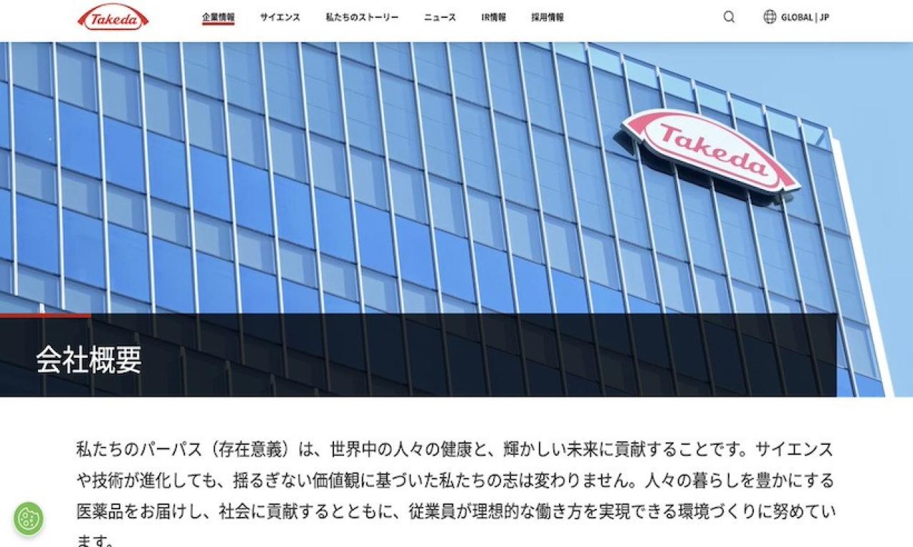 武田薬品の企業概要